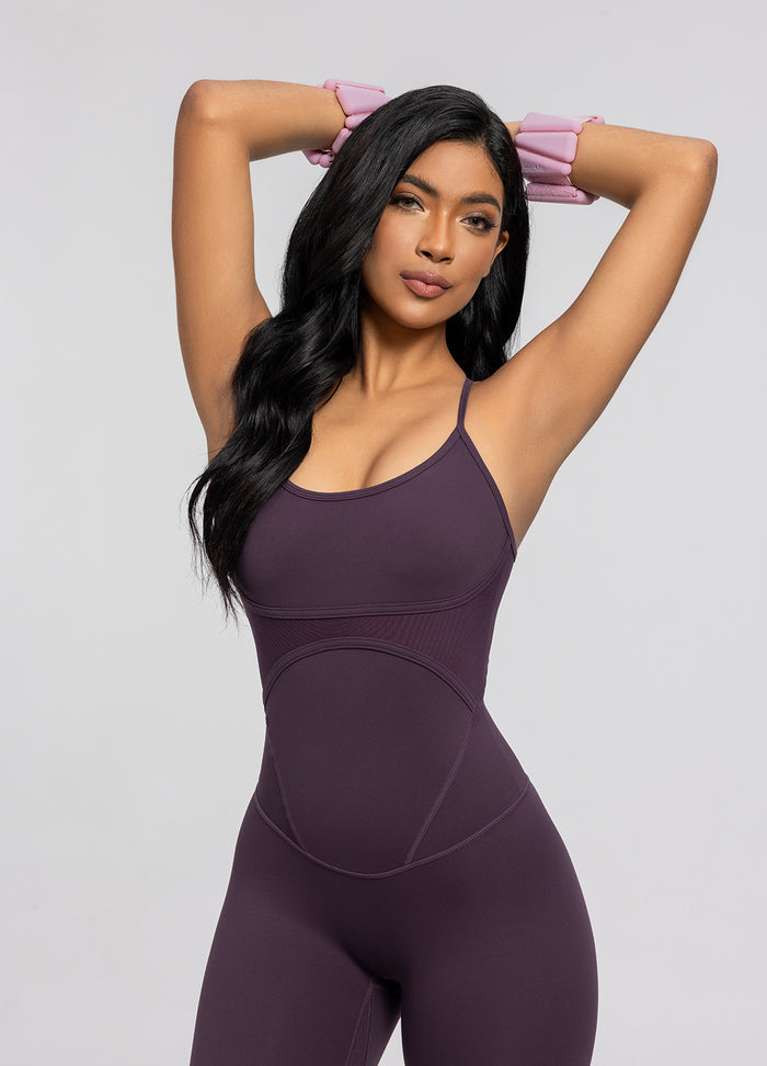 Criss-cross backless jumpsuit