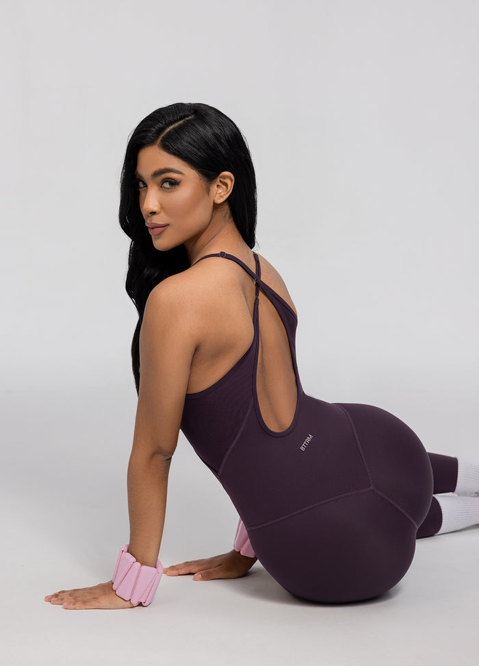 Criss-cross backless jumpsuit