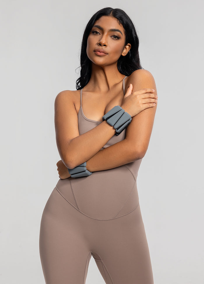 Criss-cross backless jumpsuit