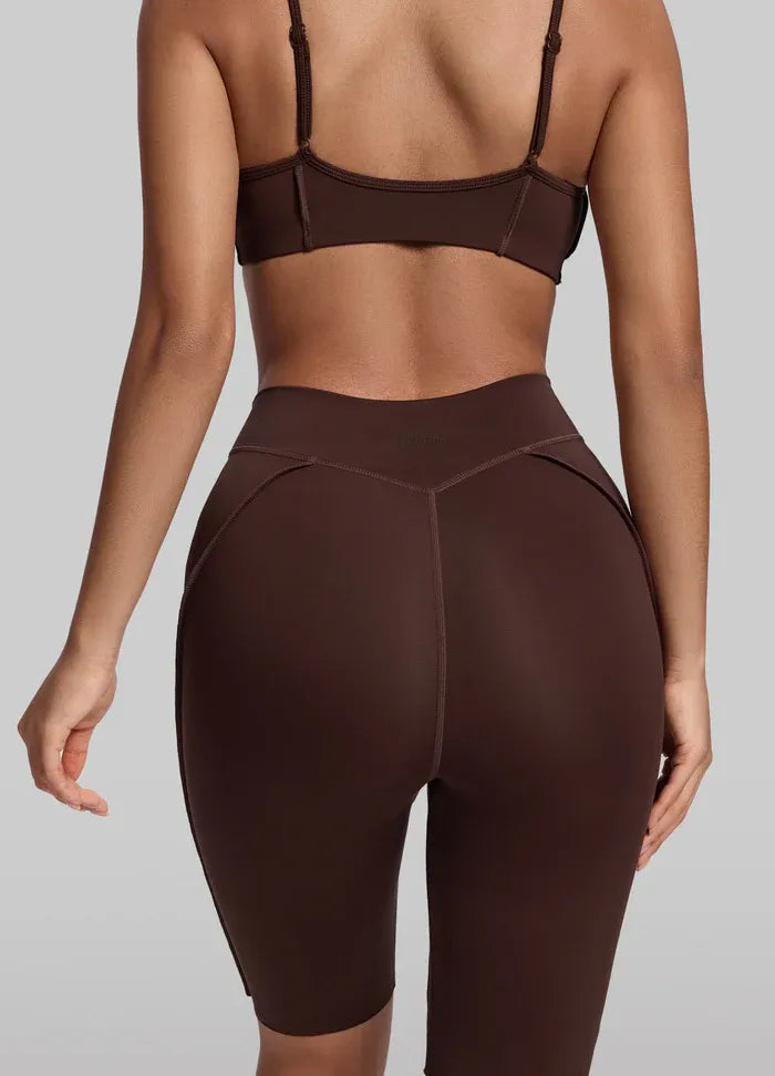 Naadloze yogabroek sport fitness hoge taille nauwsluitend heupliftend sneldrogende korte broek workout sportschool yogabroek voor dames